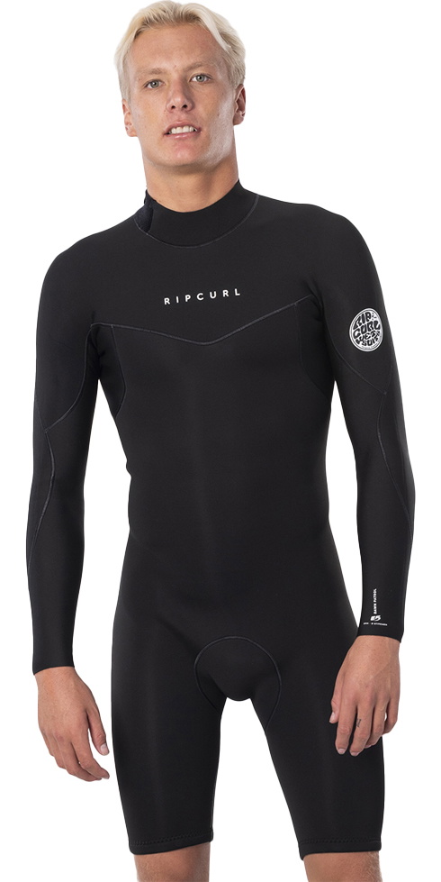 2023 Rip Curl Mens Dawn Patrol 2mm Long Sleeve Back Zip Shorty
